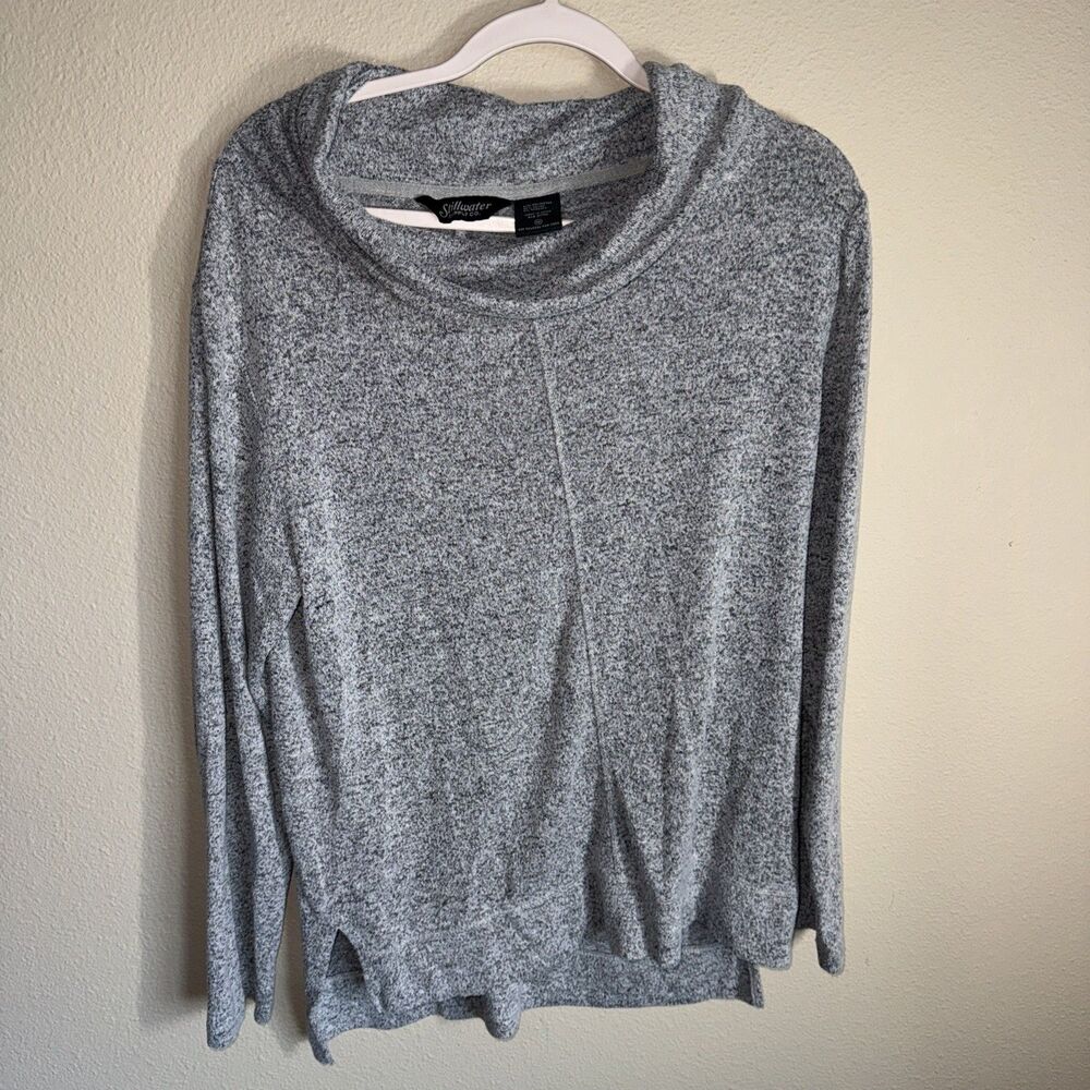 Stillwater Supply Co Women’s Cowl Neck Sweater Gray